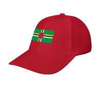 Dominica Flag Baseball Cap,Summer Adjustable Classic Low Profile Hat for Men Women,The Ultimate Accessory for Activies Red