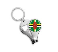 Dominica Flag Beer Bottle Opener Nail Clippers Metal Glass Crystal Keychain Travel Souvenir Gift Keyring Accessories