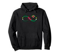 Dominica Flag Infinity Heart Dominican Pride Dominican Roots Pullover Hoodie