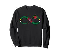 Dominica Flag Infinity Heart Dominican Pride Dominican Roots Sweatshirt