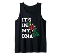 Dominica Flag It's in My DNA Molecule Dominican Pride Tank Top