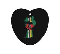 Dominica Flag Nation Spirit 1Pcs Car Air Freshener Automotive Aromatherapy Tablets Hanging Scented Cards for Room Bathroom Love form