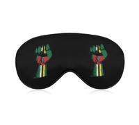 Dominica Flag Nation Spirit Fashion Eye Mask Printed Sleep Masks Soft Unisex Blackout Covering with Adjustable Strap