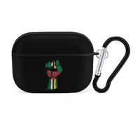 Dominica Flag Nation Spirit Stylish Case Cover Compatible with AirPods Pro Hard PC Protector with Keychain