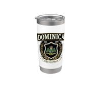 Dominica The Caribbean Est 1978 Official Parrot Shield Badge Stainless Steel Insulated Tumbler