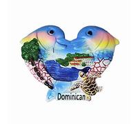 Dominican 3D Dolphins Fridge Magnet Souvenir Gift,Handmade Home & Kitchen Decoration Dominican Refrigerator Magnet Collection