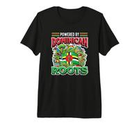 Dominican Flag Powered By Dominican Roots Dominica Premium T-Shirt