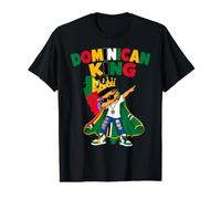 Dominican King Pride Republic Flag Crown Caribbean Culture Value Graphic T-Shirt