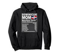 Dominican Mom Nutrition Facts Funny DR Flag Mama Pullover Hoodie