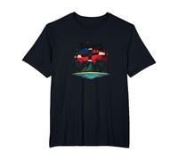 Dominican Pride: Island Paradise Patriotic Celebration T-Shirt, Men's Big and Tall, Black, 3X Tall
