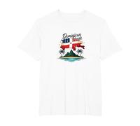 Dominican Pride: Island Paradise Patriotic Celebration T-Shirt, Men's Big and Tall, White, 3X Tall
