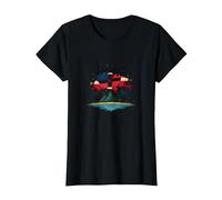 Dominican Pride: Island Paradise Patriotic Celebration T-Shirt, Women, Black, 3XL