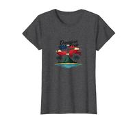 Dominican Pride: Island Paradise Patriotic Celebration T-Shirt, Women, Dark Heather Grey, 3XL