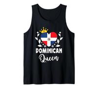 Dominican Queen Dominican Republic Flag Dominican Woman Tank Top