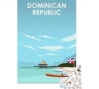 Dominican Republic 1000 Piece Jigsaw, Festive Gift, 38x26cm/1000pcs | For quiet time before New Year: Adult jigsaw puzzle with 1000 pieces; for family downtime during the festive period.