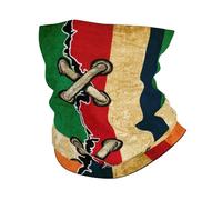Dominican Republic And Ireland Irish Flag Vintage Combine Men Women Face Covering Scarf Warm Snood Scarf Multifunctional Snood For Winter Running Cold Weather Cycling