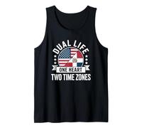 Dominican Republic and USA Roots United Heritage Pride Tank Top
