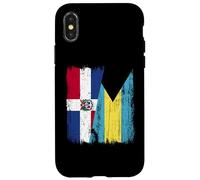 Dominican Republic Bahamas Half Flag Dominican Bahamian Case for iPhone X/XS