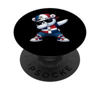 Dominican Republic Bear Patriotic Dabbing Dab Boys Kids 2025 PopSockets Adhesive PopGrip