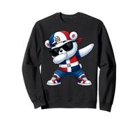 Dominican Republic Bear Patriotic Dabbing Dab Boys Kids 2025 Sweatshirt