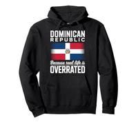Dominican Republic Because Real Life Is Overrated Pullover Hoodie