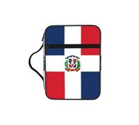 Dominican Republic Bible Study Tote Bag with Handles-Water-Resistant Organizer for Church Travel, Pen Holder Tablet Pocket Journal Cover Case