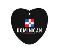 Dominican Republic Car Air Freshener Decorative Hanging Aromatherapy Tablets for Car Trucks Love form