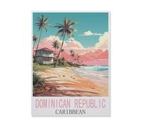 Dominican Republic Caribbean,Jigsaws Puzzles 1000 Pieces Teens Kids Jigsaw Entertainment Toys Brain Challenge Puzzle(75x50cm)-FL10
