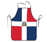 Dominican Republic Flag Aprons for Men, Women for Kitchen Cooking Baking BBQ Chef Apron
