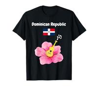 Dominican Republic Flag Beach Lover Travel Souvenir T-Shirt