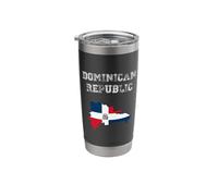 Dominican Republic Flag Destination Pride Stainless Steel Insulated Tumbler