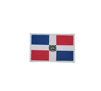 Dominican Republic Flag Embroidered Patches with Official Colors - Embroidered Crest - Embroidered Biker Patches - Military Patches, Patch (Dominican Republic)