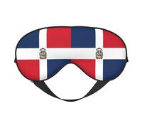 Dominican Republic Flag Eye Mask Sleep Mask Light BlockBlindfold Night Eyes Cover Soft Pressure-Free Eyeshade with Elastic Strap for Home Travel Office Nap Yoga