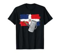 Dominican Republic Flag Güira Merengue Music Lover's DR T-Shirt