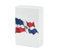 Dominican Republic Flag Novelty Cigarette Case Box Lightweight Plastic 20 Pcs Cigarettes Holder