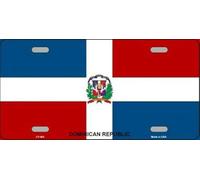 dominican republic flag novelty license plate license plate 6x12 inches
