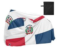 Dominican Republic Flag Outdoor Bike Cover Waterproof Outdoor Motorcycle Cover