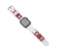 Dominican Republic Flag Silicone Smartwatch Replacement Bands Compatible with IWatch Wristbands Strap