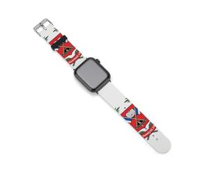 Dominican Republic Flag Silicone Smartwatch Replacement Bands Compatible with IWatch Wristbands Strap