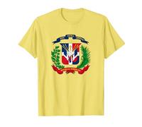 Dominican Republic Flag T-Shirt, Men, Lemon, M