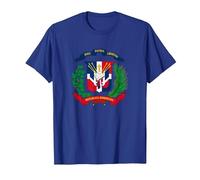 Dominican Republic Flag T-Shirt, Men, Royal Blue, S