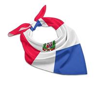 Dominican Republic Flag Women's Neckerchief Scarf Square Head Scarves Hair Wraps Headscarf Bandana