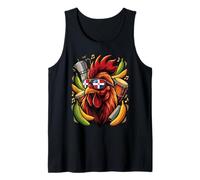 Dominican Republic Gallo Platano Cafe y Tamboras DR Pride Tank Top