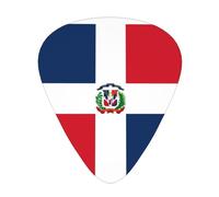 Dominican Republic Guitar Picks 12 Pack Assorted Thickness-0.46mm 0.71mm 0.96mm Thin Medium Heavy Picks for Acoustic Electric Guitar Ukulele