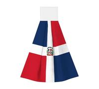 Dominican Republic Hangable portable towel, velvet super absorbent kitchen towel, children's adult bathroom kitchen hanging towel