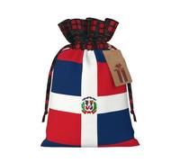 Dominican Republic Holiday Printed Drawstring Pouch M For Festival Wrapping, Storage And Party Use