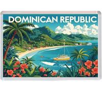 Dominican Republic - Jumbo Artistic Fridge Magnet 96 x 67mm BBSFHM3177