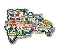 Dominican Republic Jumbo Country Map Magnet by Classic Magnets, Collectible Souvenirs and Gifts Made in The USA