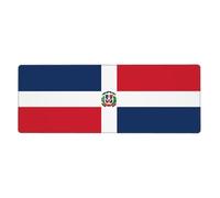 Dominican Republic Mouse Pad 11.8x31.5 in. Non-Slip Base for RGB Keyboard, Mouse and Laptop, Suitable for Gaming and Office.