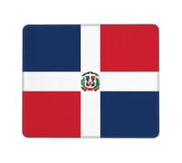 Dominican Republic Mouse Pad Gaming Mat with Stitched Edge Small Desk Pad for Wireless Mouse Office Gaming Working 7 X 8.6 in
